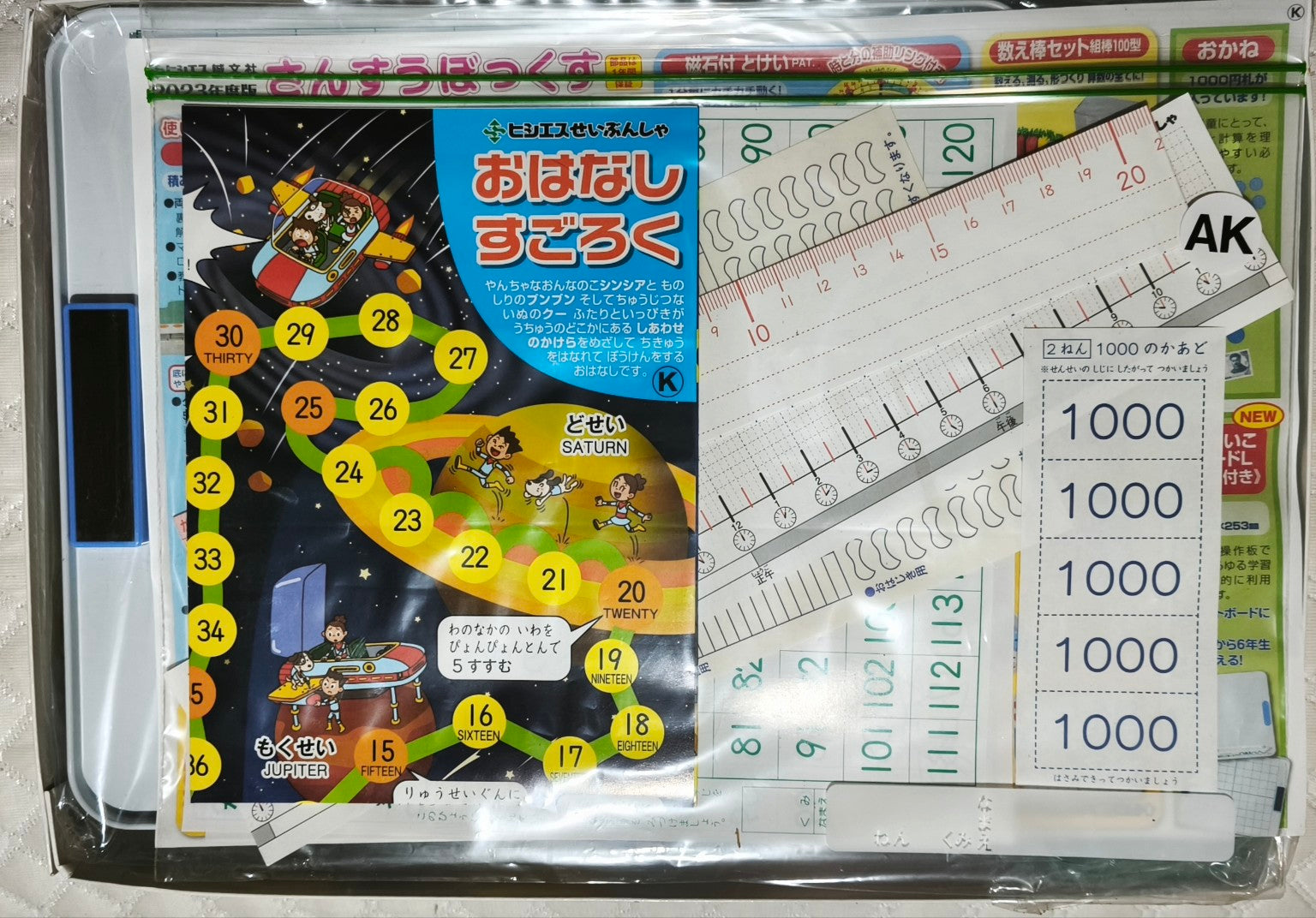 Contenido de kit educativo japonés ZOPPAZ